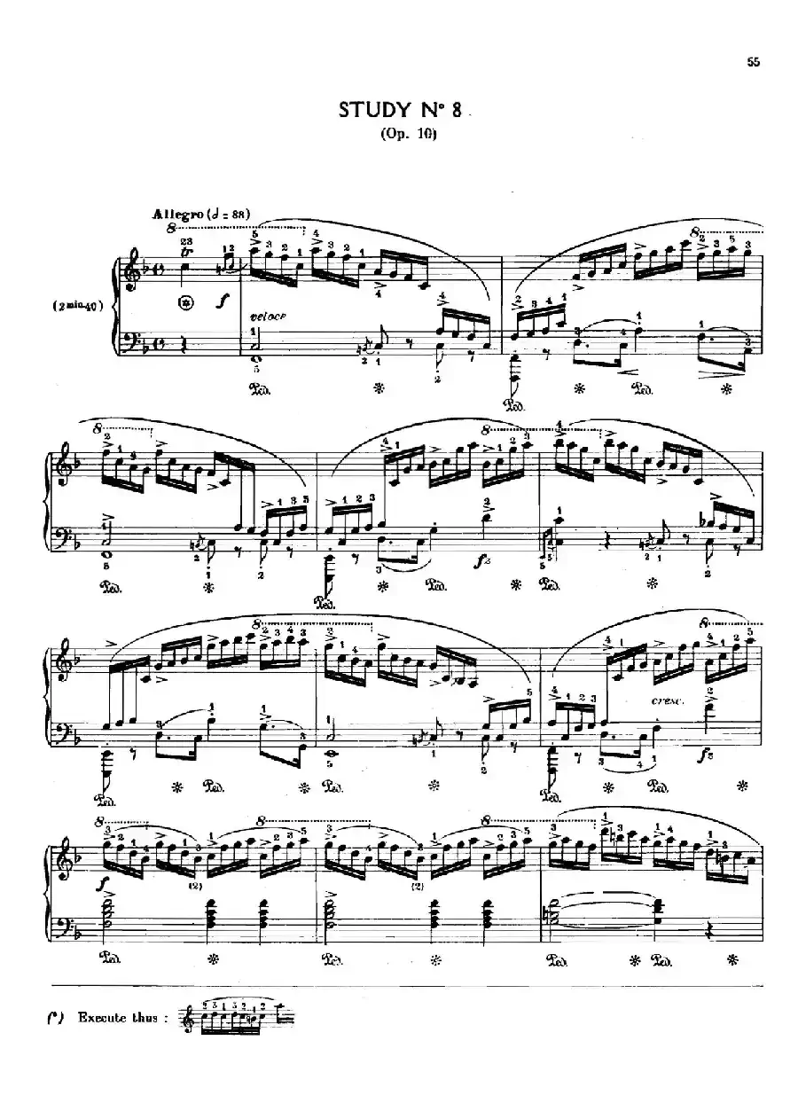 12 Etudes Op.10 柯尔托教学版（12首练习曲·8）