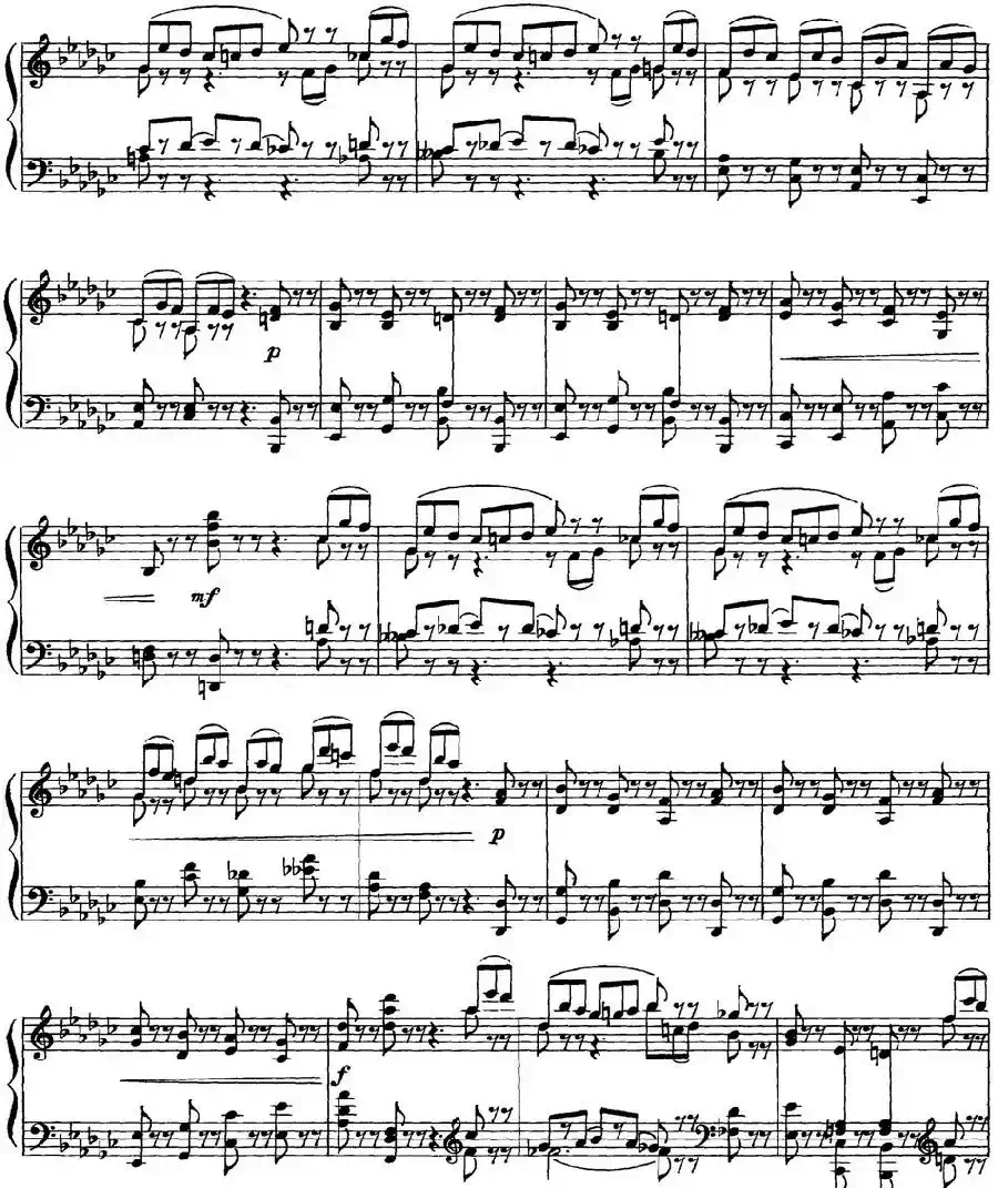 柴可夫斯基18首钢琴小品Op.72（10.Scherzo-fantaisie）