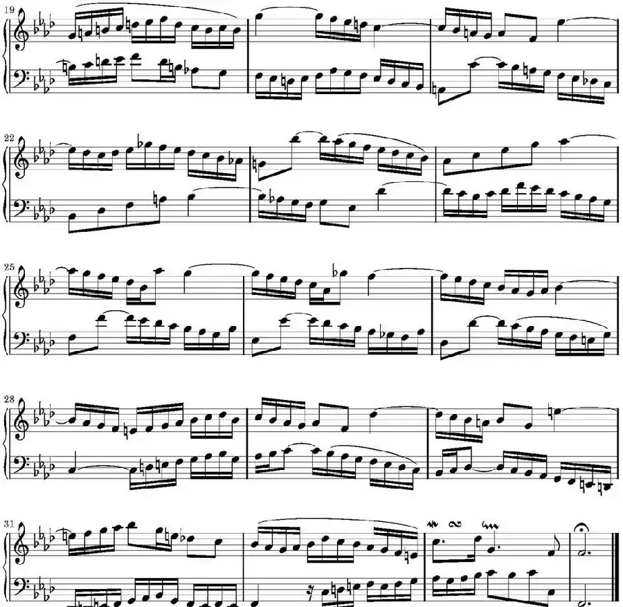 15首巴赫二部创意曲集（NO.9）