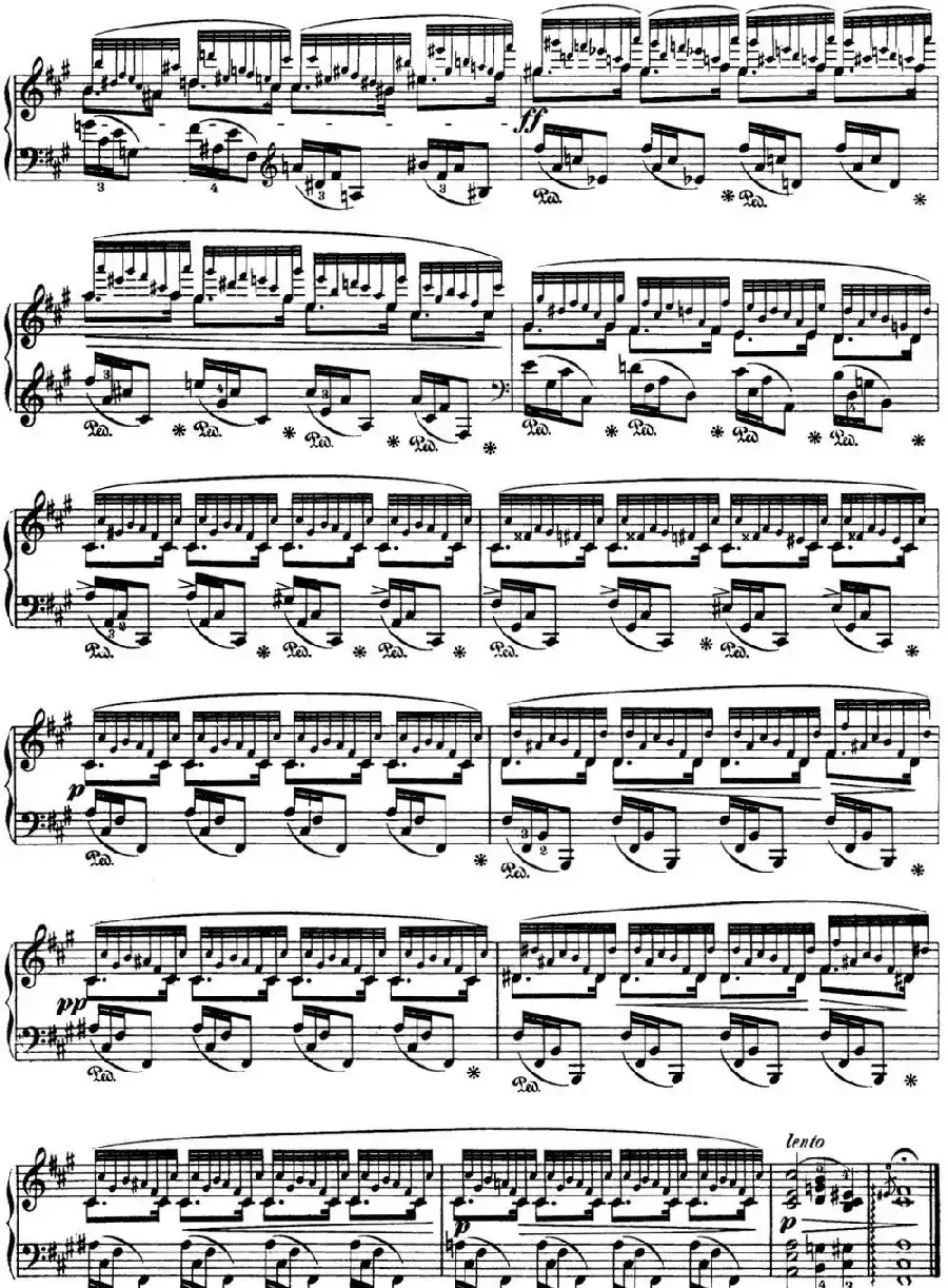 肖邦 24首钢琴前奏曲 Op.28 No.8 升F小调