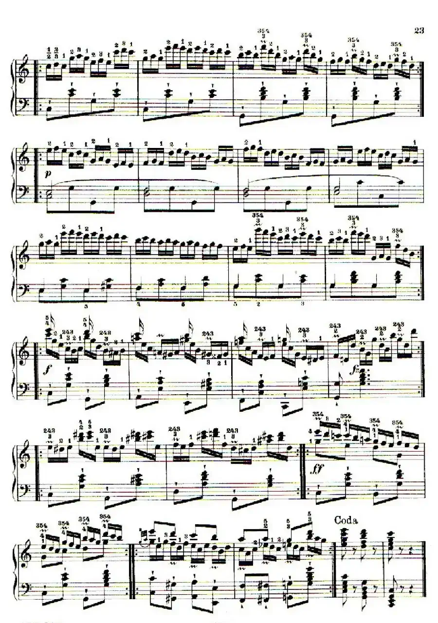 School of the Virtuoso Op.365（60首钢琴高级练习曲·8）