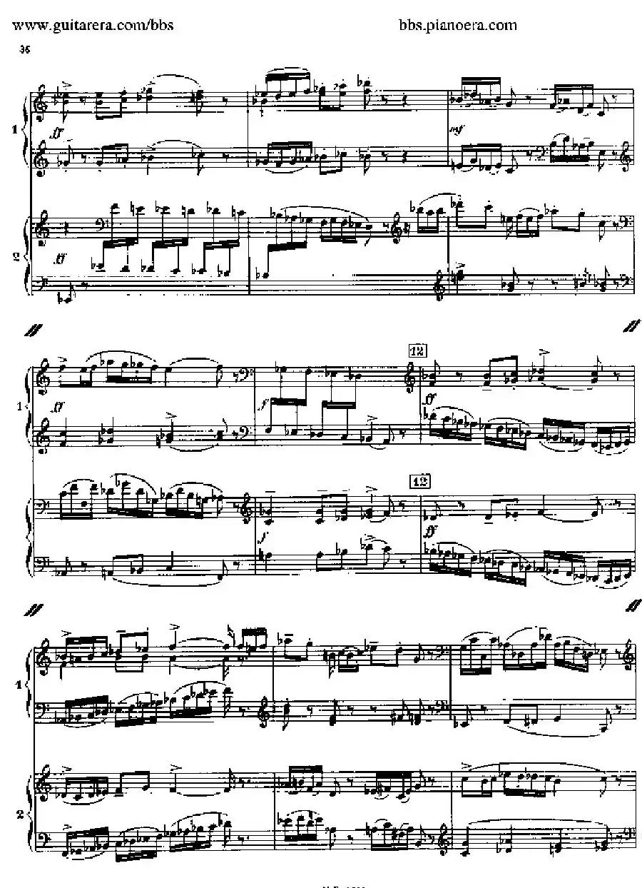 Sonata for Two Pianos（双钢琴奏鸣曲）