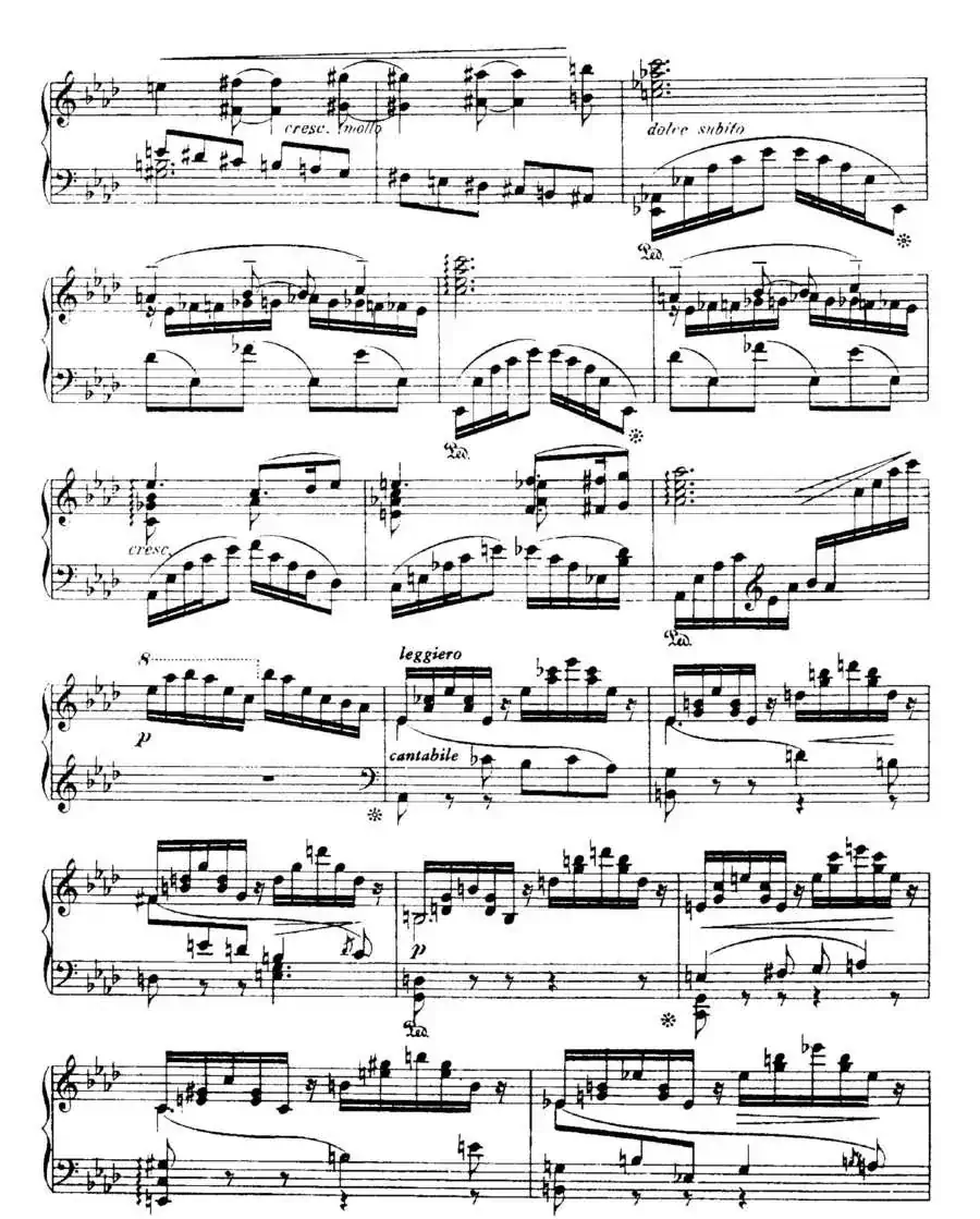 福雷13首船歌：Barcarolle No·4 in A-flat, Op·44