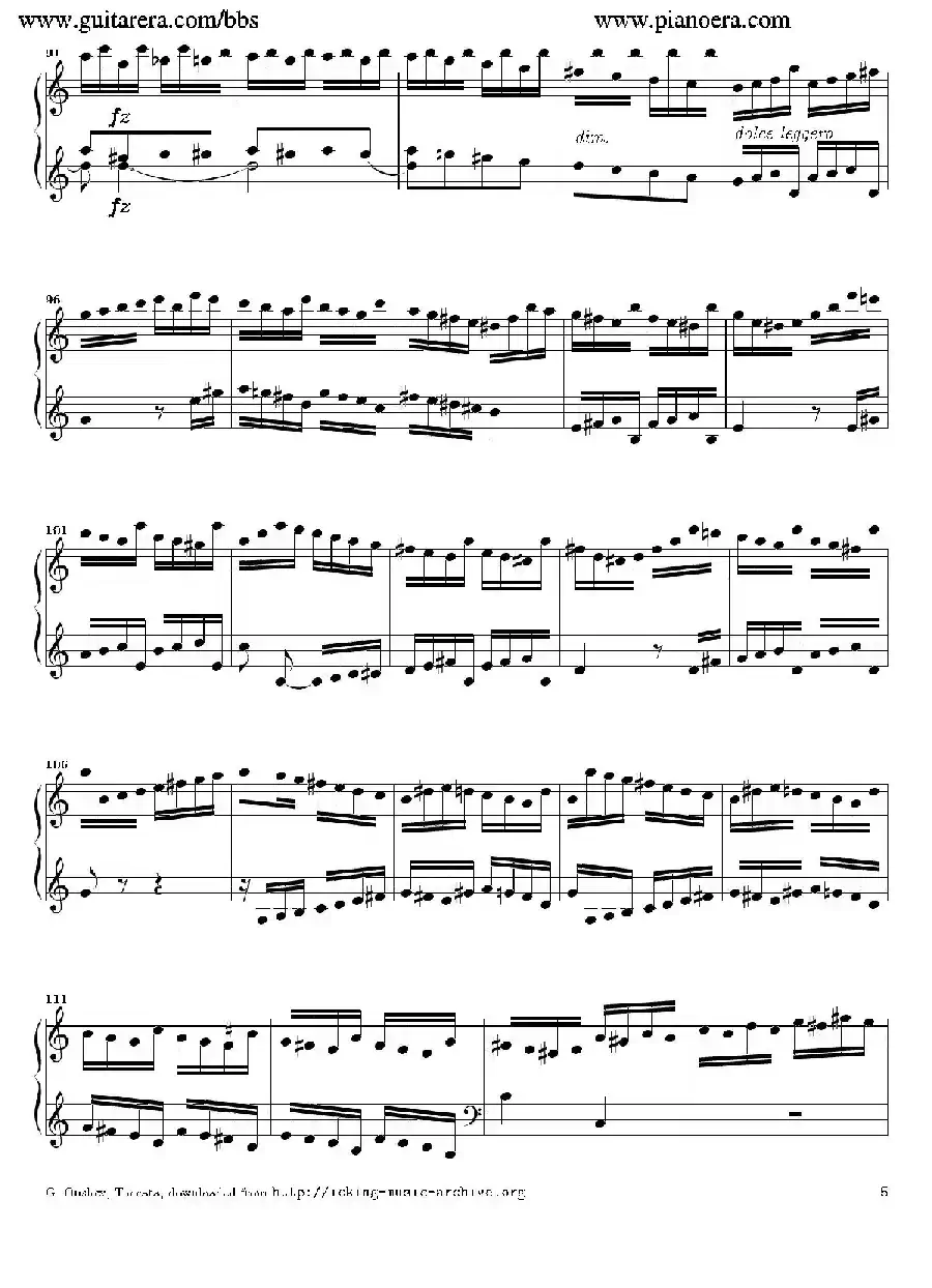 Toccata in C Major Op.6（C大调托卡塔）