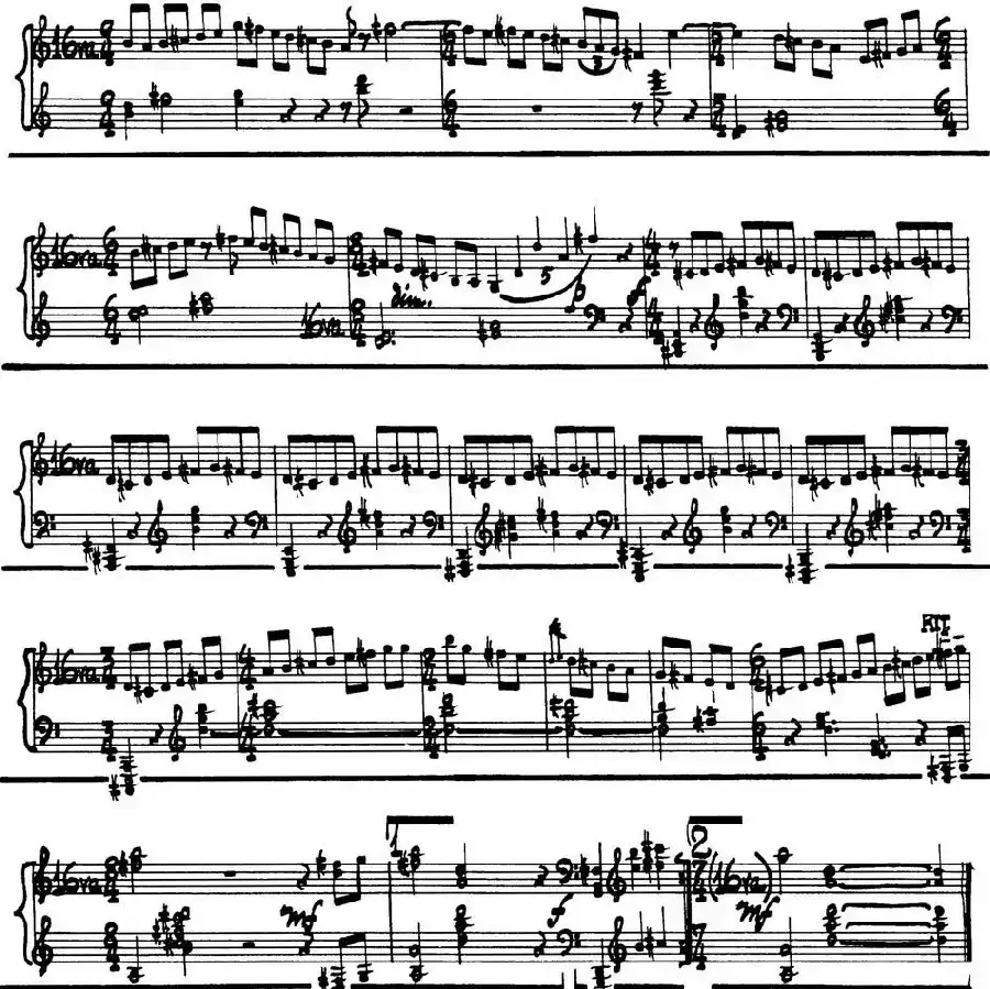 为加料钢琴而作的奏鸣曲与间奏曲（12）