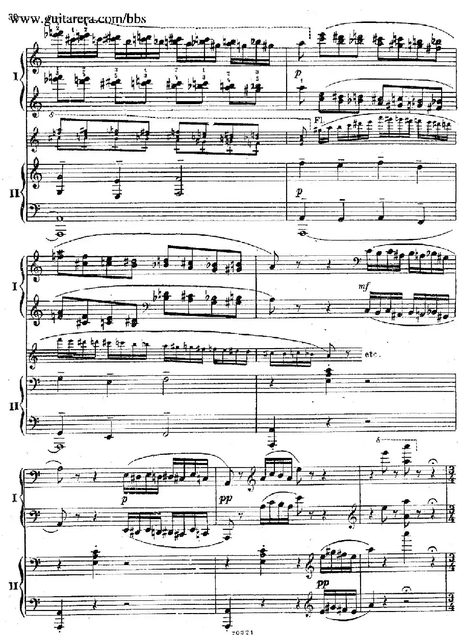Rhapsody On A Theme Of Paganini Op.43（帕格尼尼主题狂想曲·双钢琴）（P21——40）