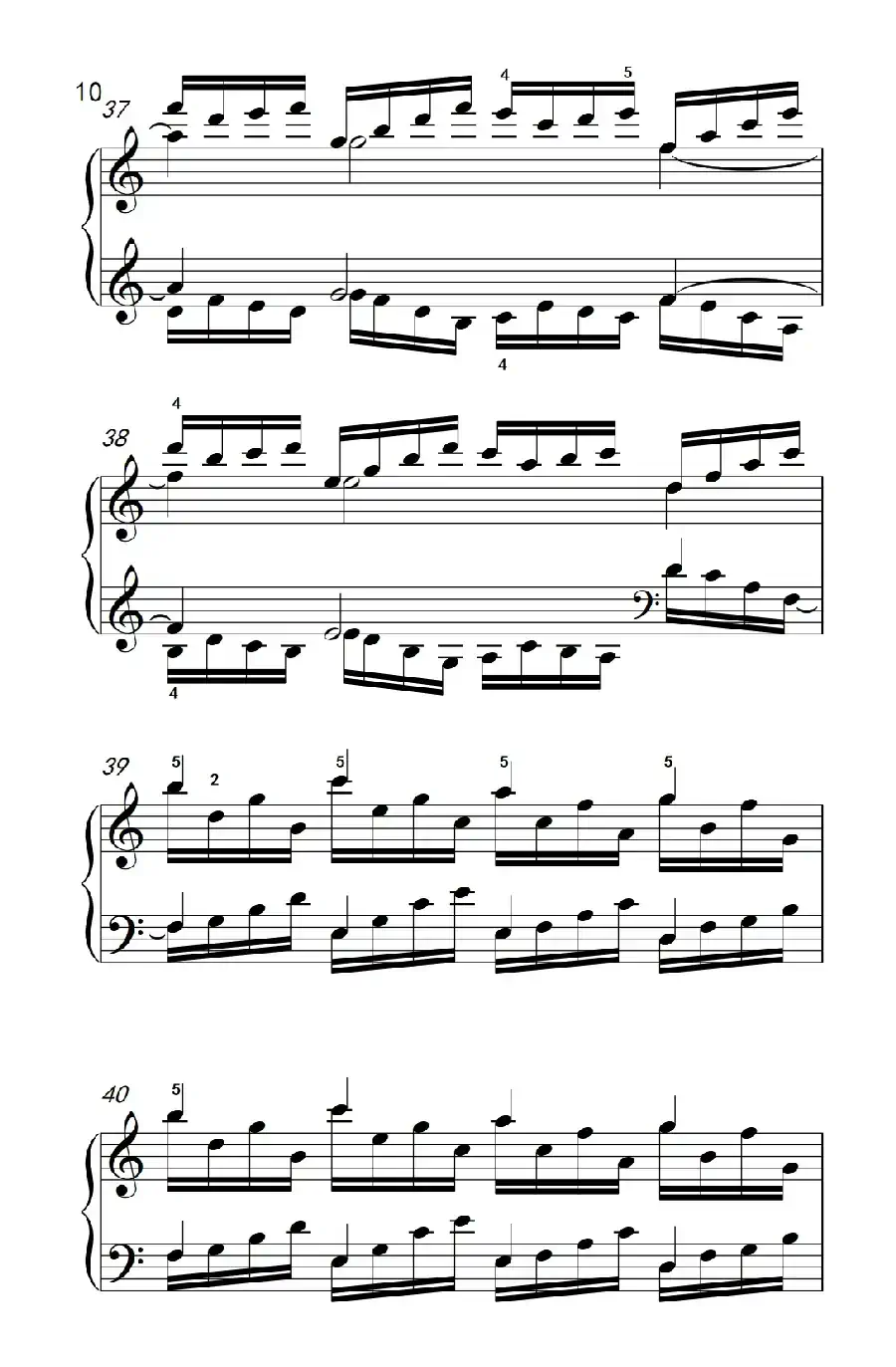 莫什科夫斯基 钢琴练习曲（第十首）