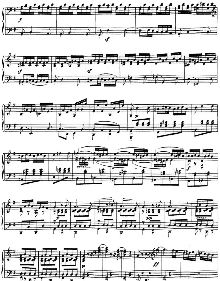 贝多芬钢琴奏鸣曲16 G大调 Op.31 No.1 G major