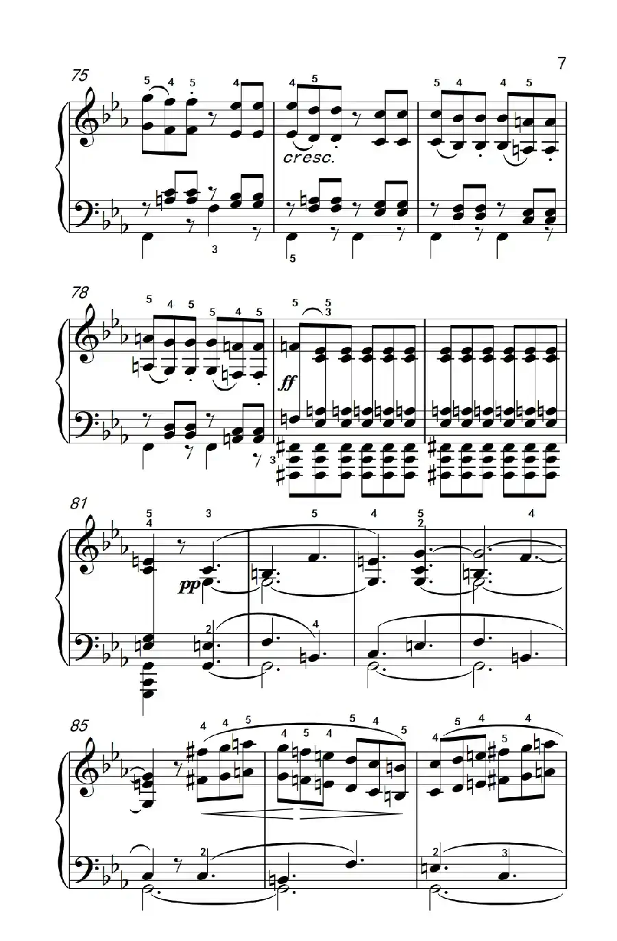 奏鸣曲 Opus 7 第一乐章(贝多芬奏鸣曲集 2)