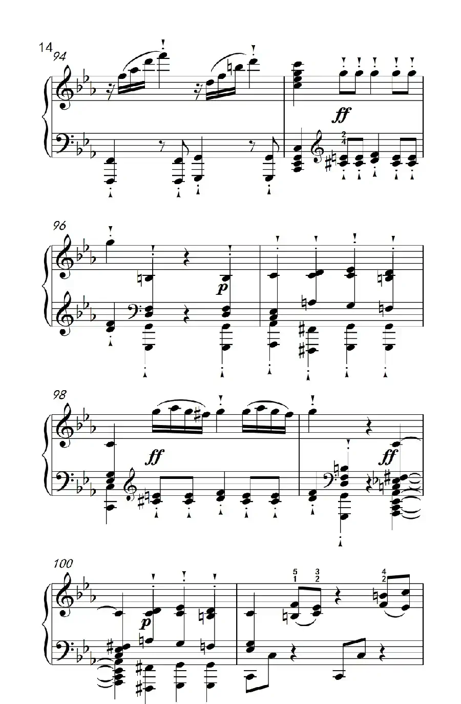 奏鸣曲 Opus 10 Nr.1 第三乐章（贝多芬奏鸣曲集 2）
