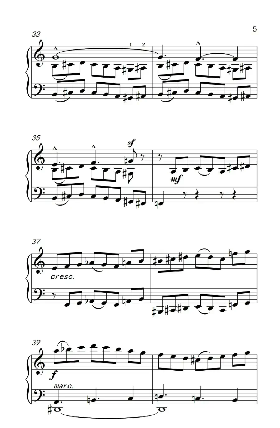 六首保加利亚节奏舞曲 第六首（巴托克 小宇宙 钢琴教程 6）