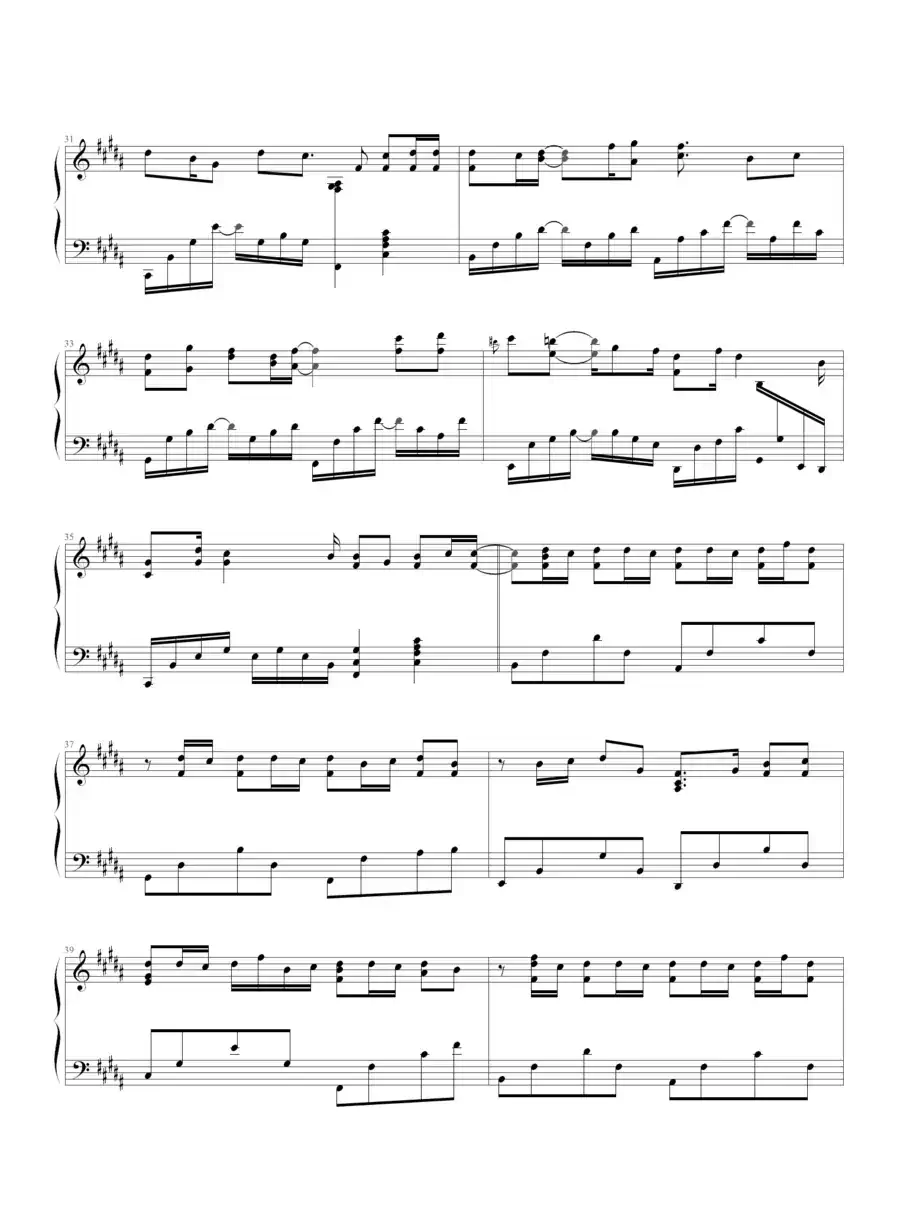 发如雪(《蛐蛐钢琴网》2个版本)