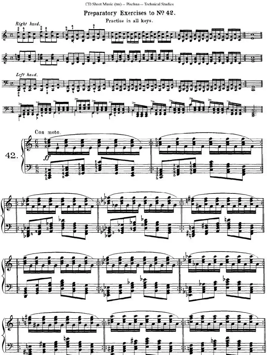 Technical Studies 60 Progressive Exercises （60首钢琴循序渐进练习曲 P71——80）