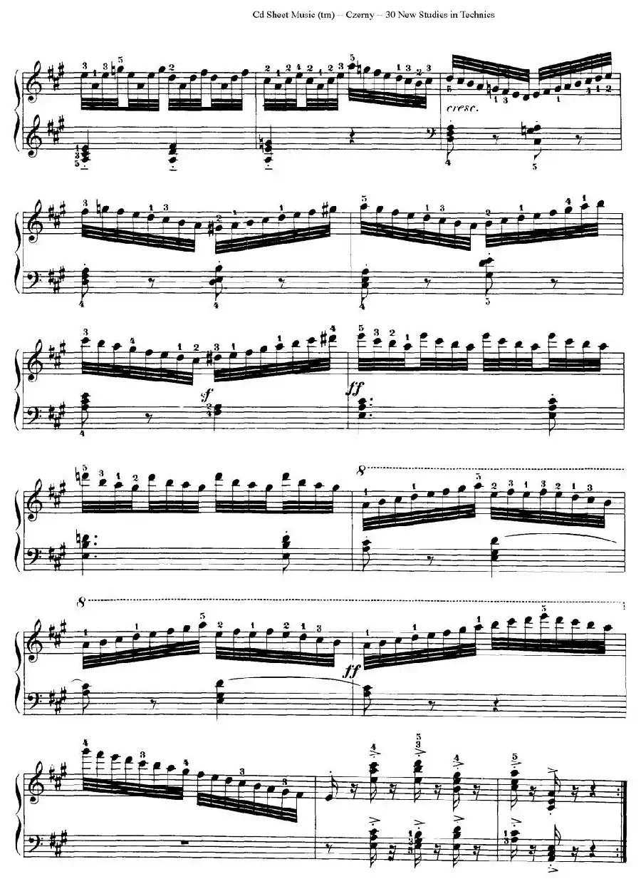Czerny - 30 New Studies - 14(车尔尼Op849 - 30首练习曲)