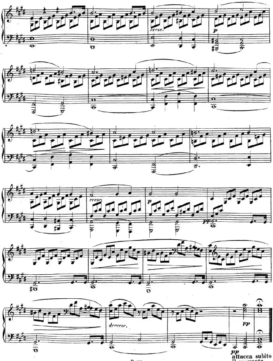 贝多芬钢琴奏鸣曲14 月光 升c小调 Op.27 No.2 C-sharp minor