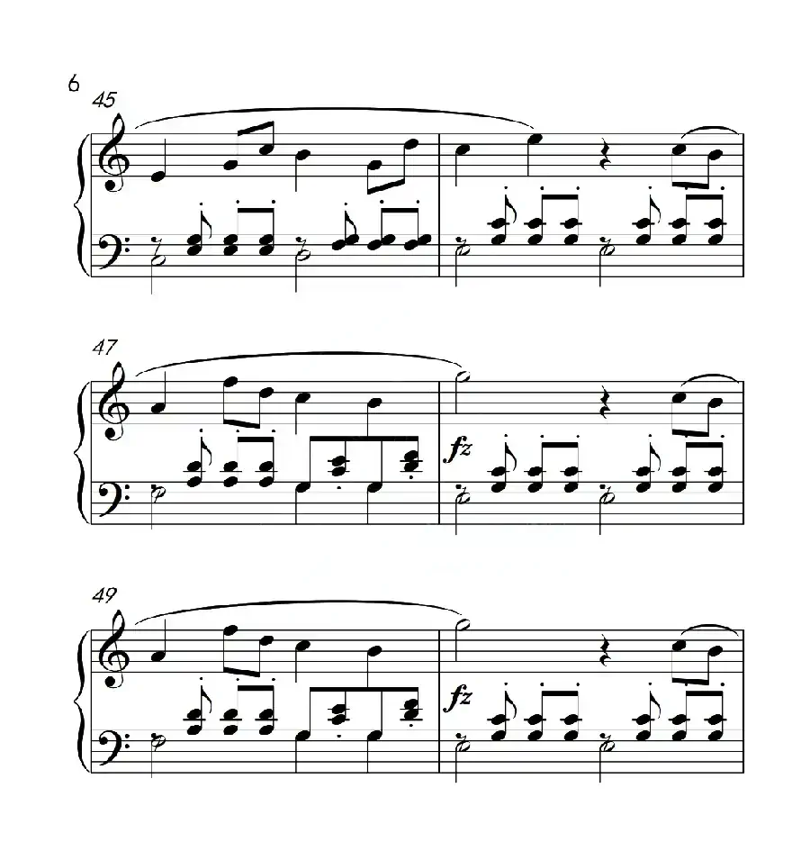 第四级B组 洋娃娃的梦(中国音乐学院钢琴考级作品1~6级)