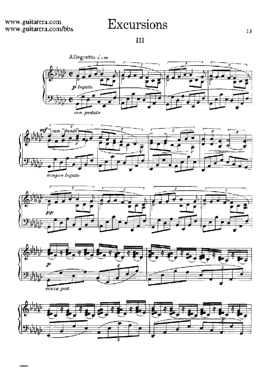 Four Excursions Op.20（旅行·3）