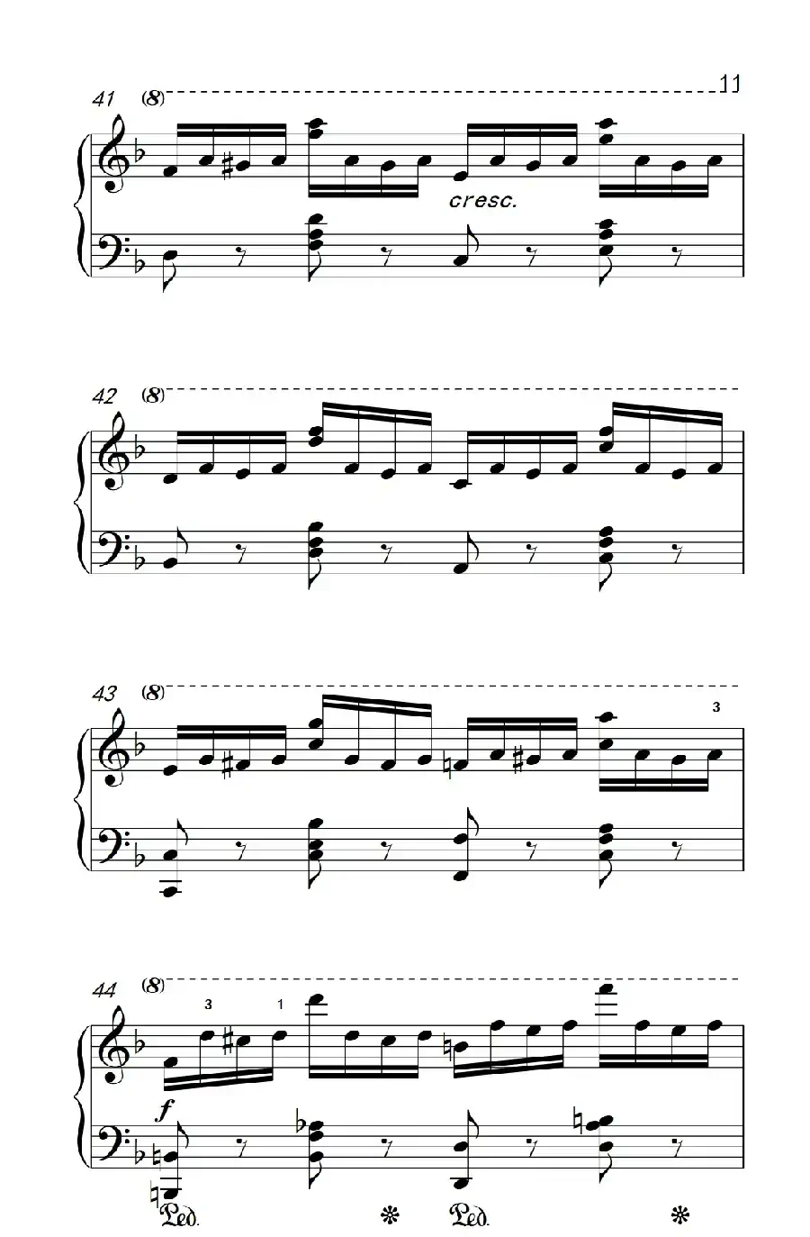 第七级2.练习曲(中央音乐学院 钢琴(业余)考级教程 7-9级)