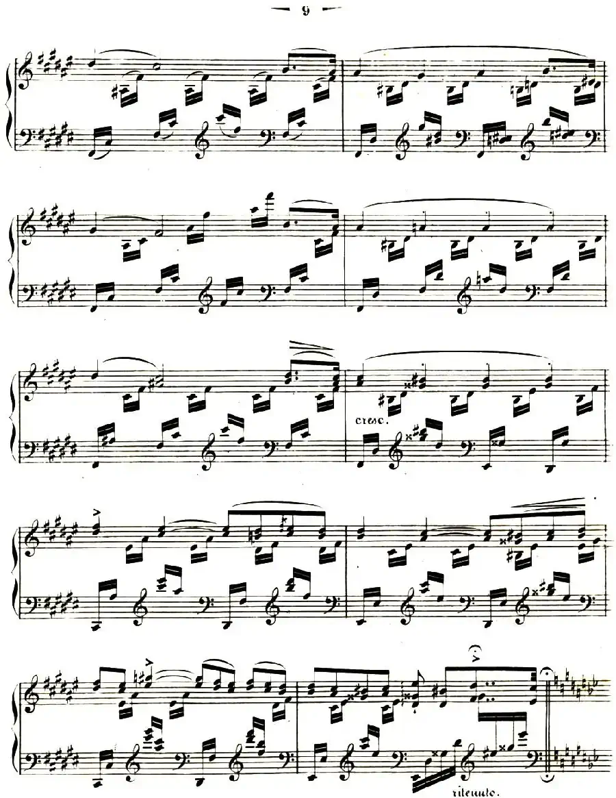 李斯特音乐会练习曲 S144（1 悲歌 降A大调 S144 Il）