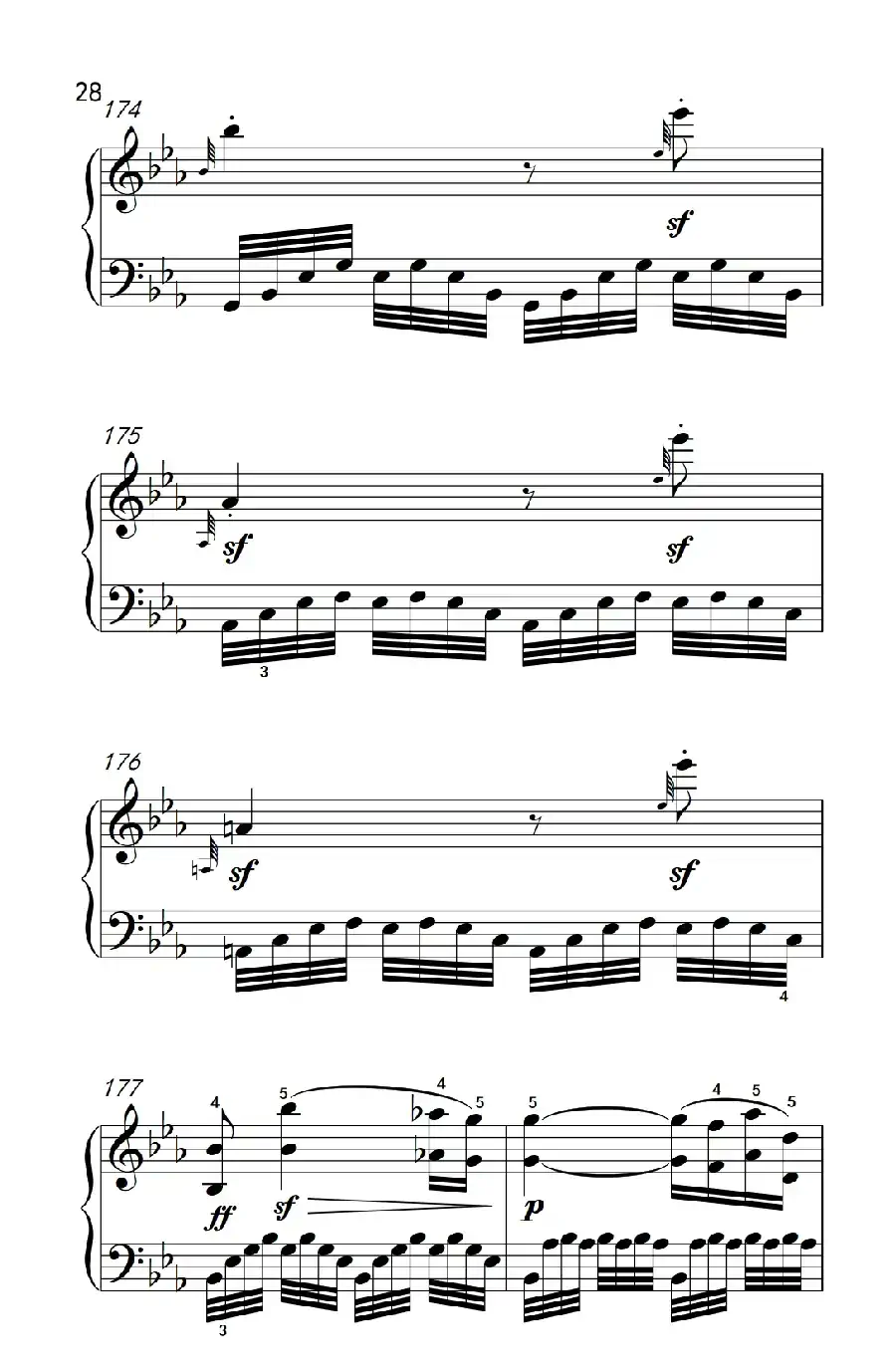 奏鸣曲 Opus 7 第四乐章(贝多芬奏鸣曲集 2)