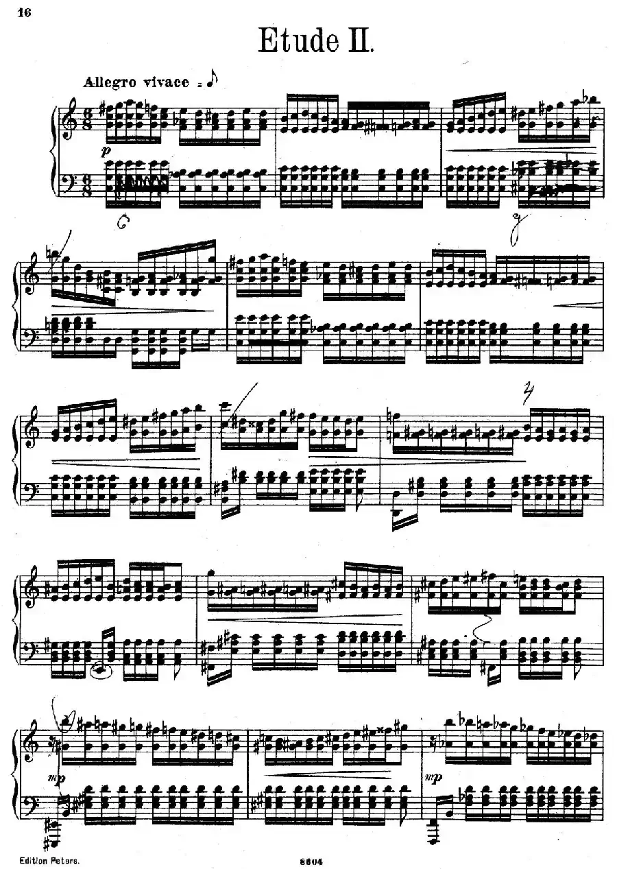 Six Etudes Op.23（6首练习曲·Ⅱ）