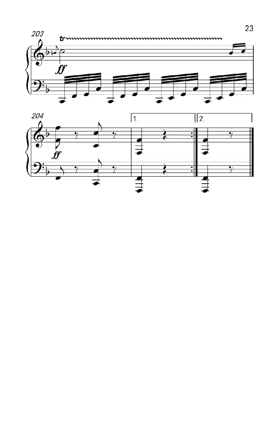 奏鸣曲 Opus 10 Nr.2 第一乐章（贝多芬奏鸣曲集 2）