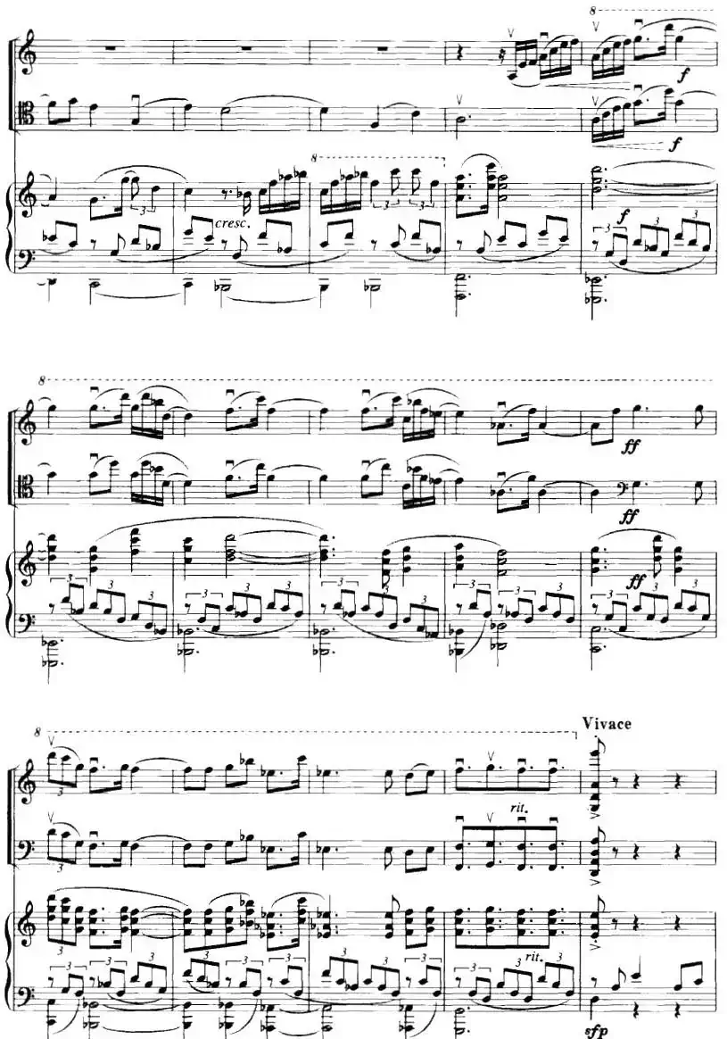 钢琴三重奏（亢竹青作曲版、小提琴+大提琴+钢琴）