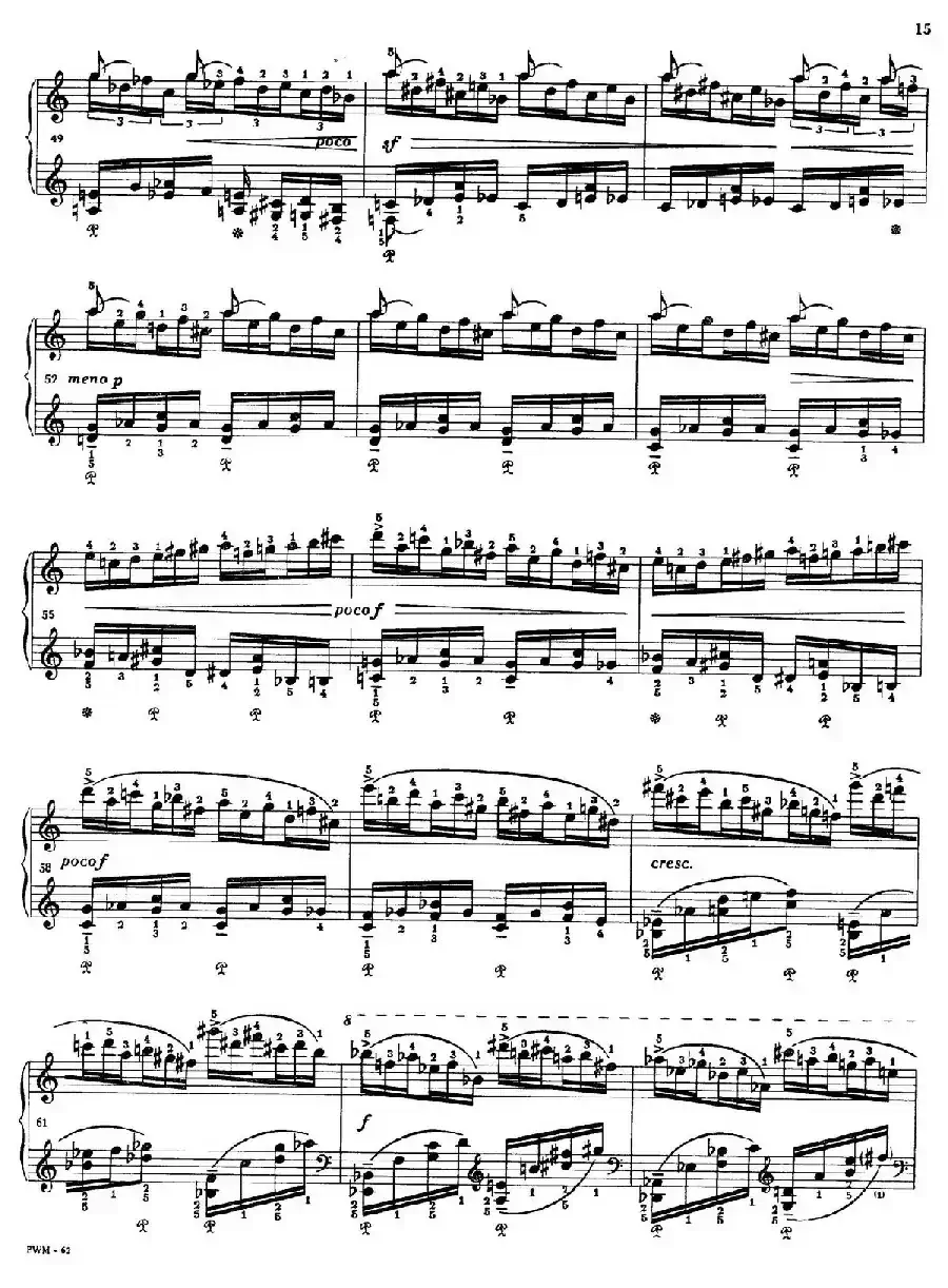 Two Studies（2首练习曲 2. 不过分的快板）