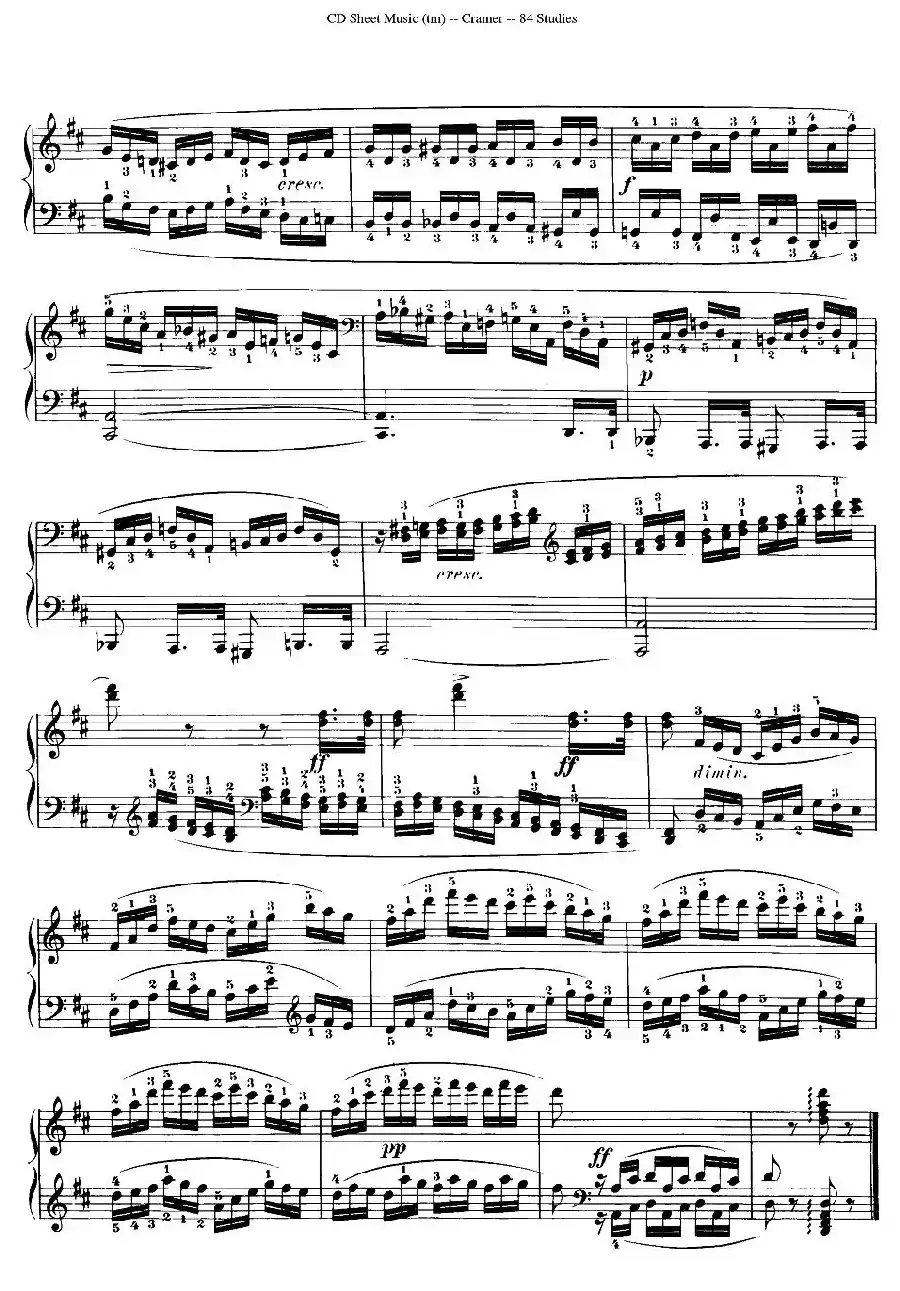 Cramer - 84 exercices（16—20）（克拉莫84首钢琴练习曲）