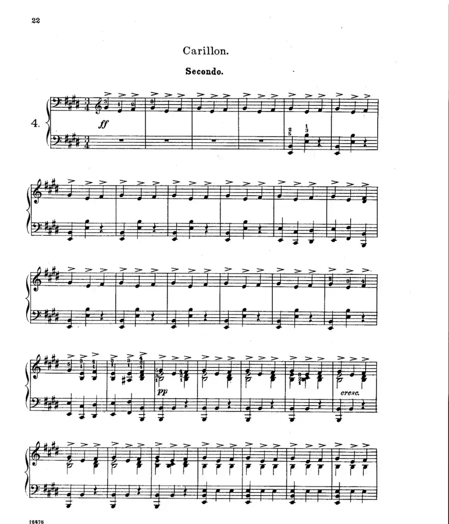 L'Arlesienne Suite No·1（阿莱城姑娘·第一组曲·四手联弹）