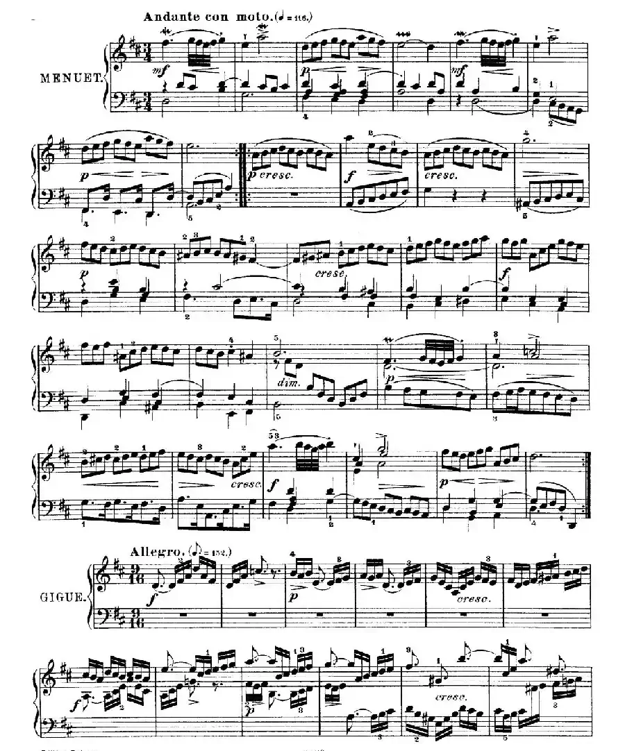 Six Partitas BWV 825-830（6首帕蒂塔·4）