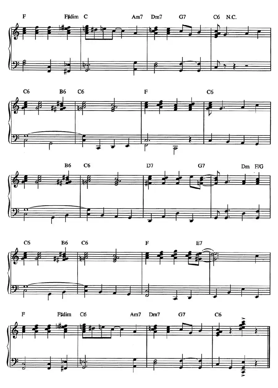 The Preacher（爵士钢琴酒吧独奏钢琴谱）