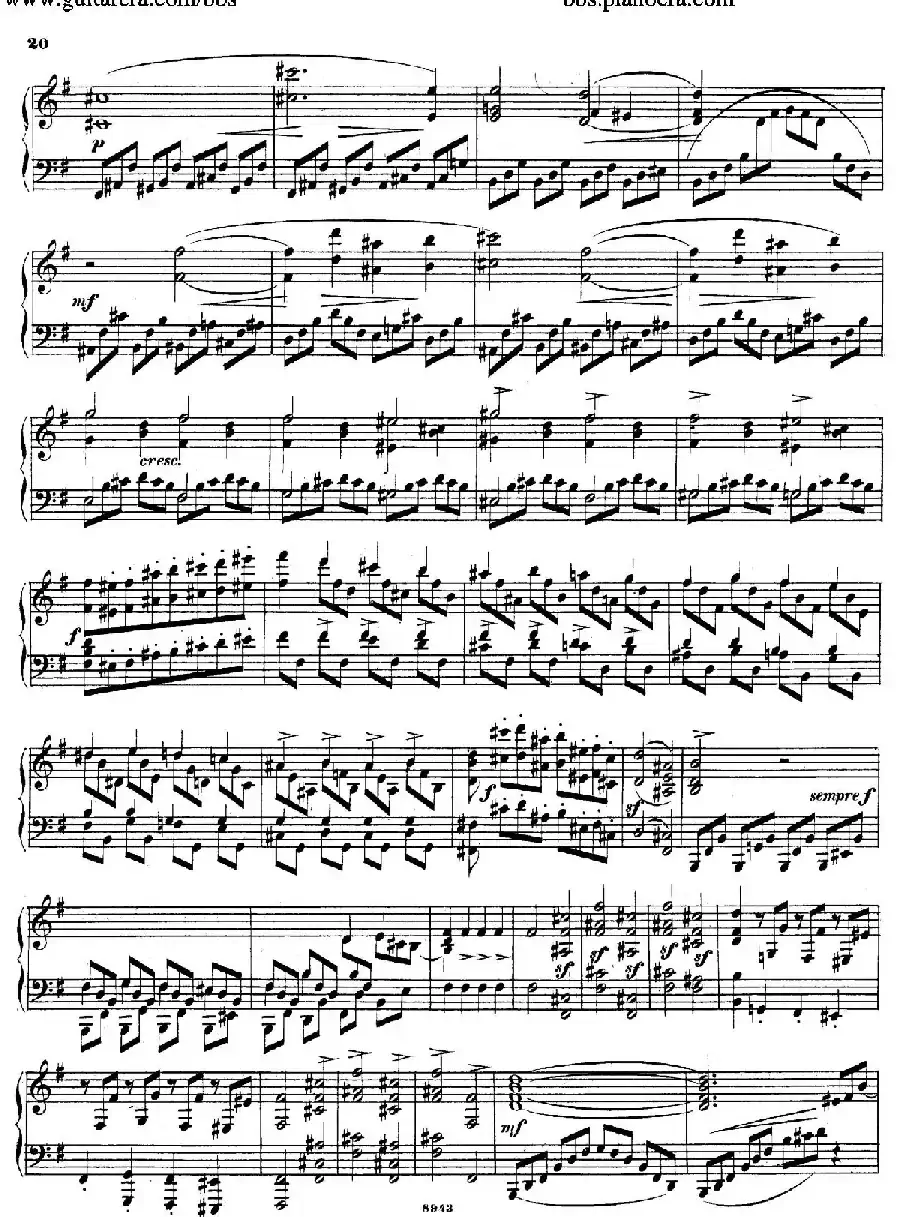 Piano Sonata in e Minor Op.28（e小调钢琴奏鸣曲）