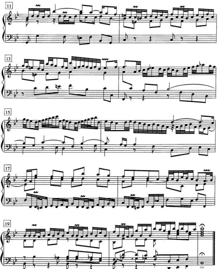 钢琴教程第七级 复调曲 帕蒂塔（第一套）