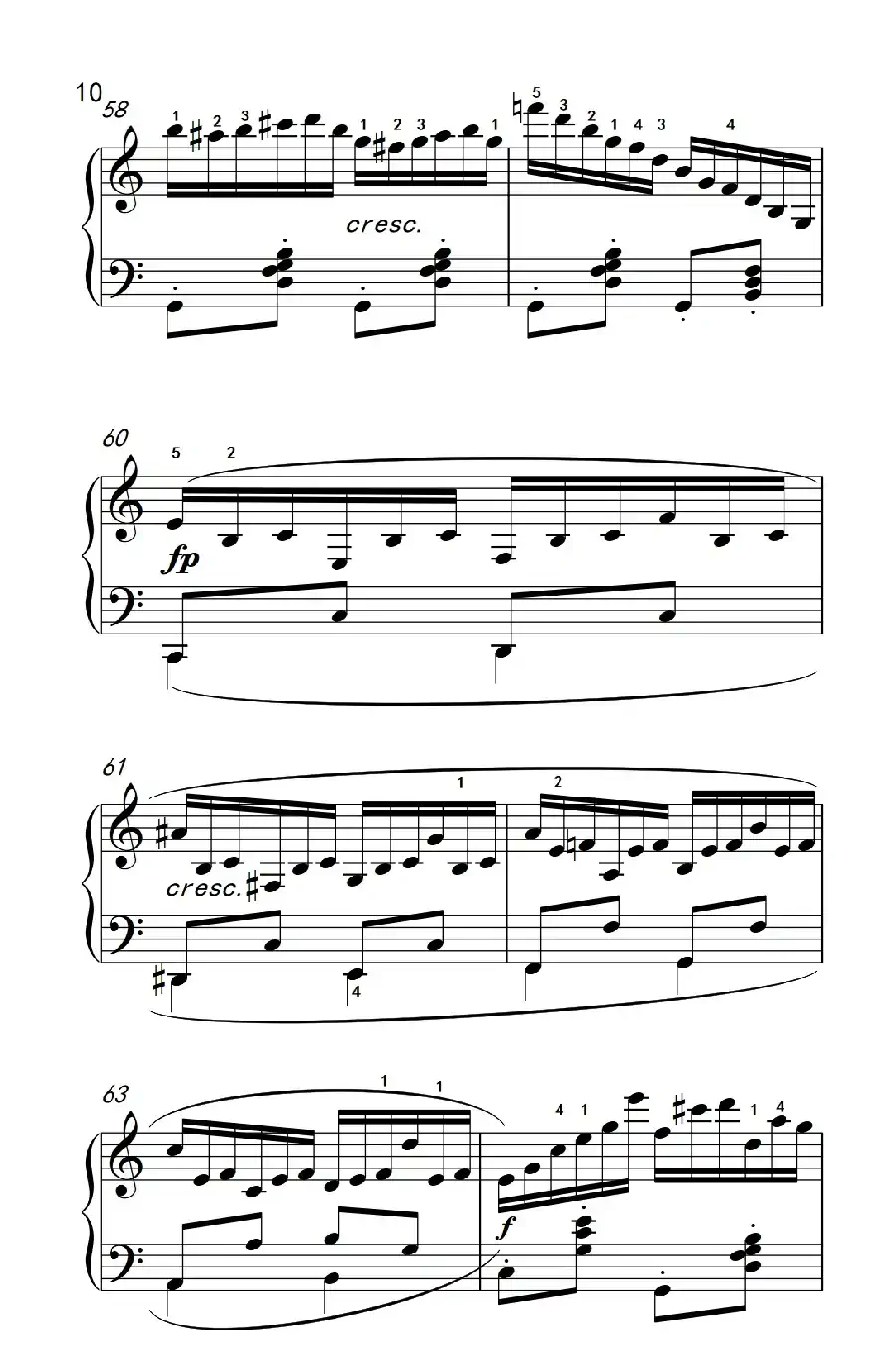 第八级1.练习曲 Op.740 No.16（中央音乐学院 钢琴（业余）考级教程 7-9级）
