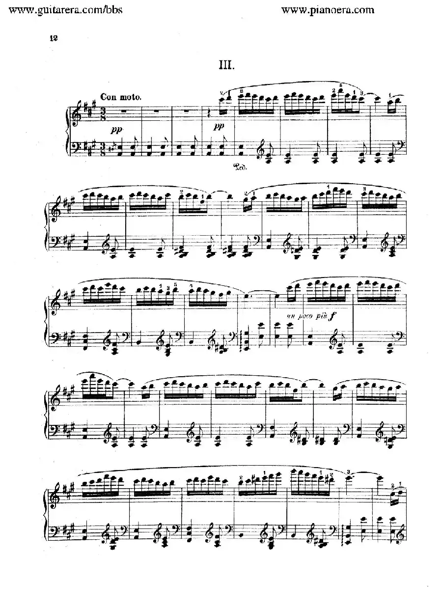 Spanish Dances Op.12（西班牙舞曲·钢琴独奏版）