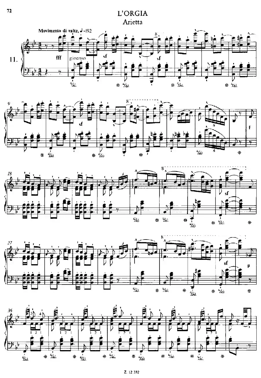 Soirées Musicales S.424（《音乐晚会（全12首）》第11首）