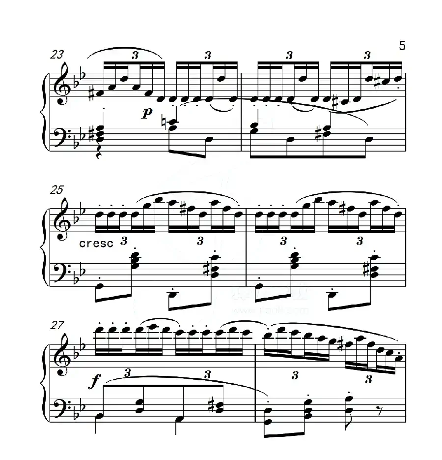 第五级A组 练习曲(中国音乐学院钢琴考级作品1~6级)