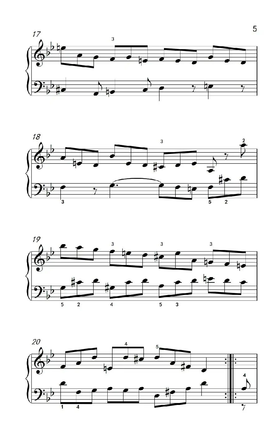 第九级1.吉格舞曲 选自《英国组曲》第三套（中央音乐学院 钢琴（业余）考级教程 7-9级）