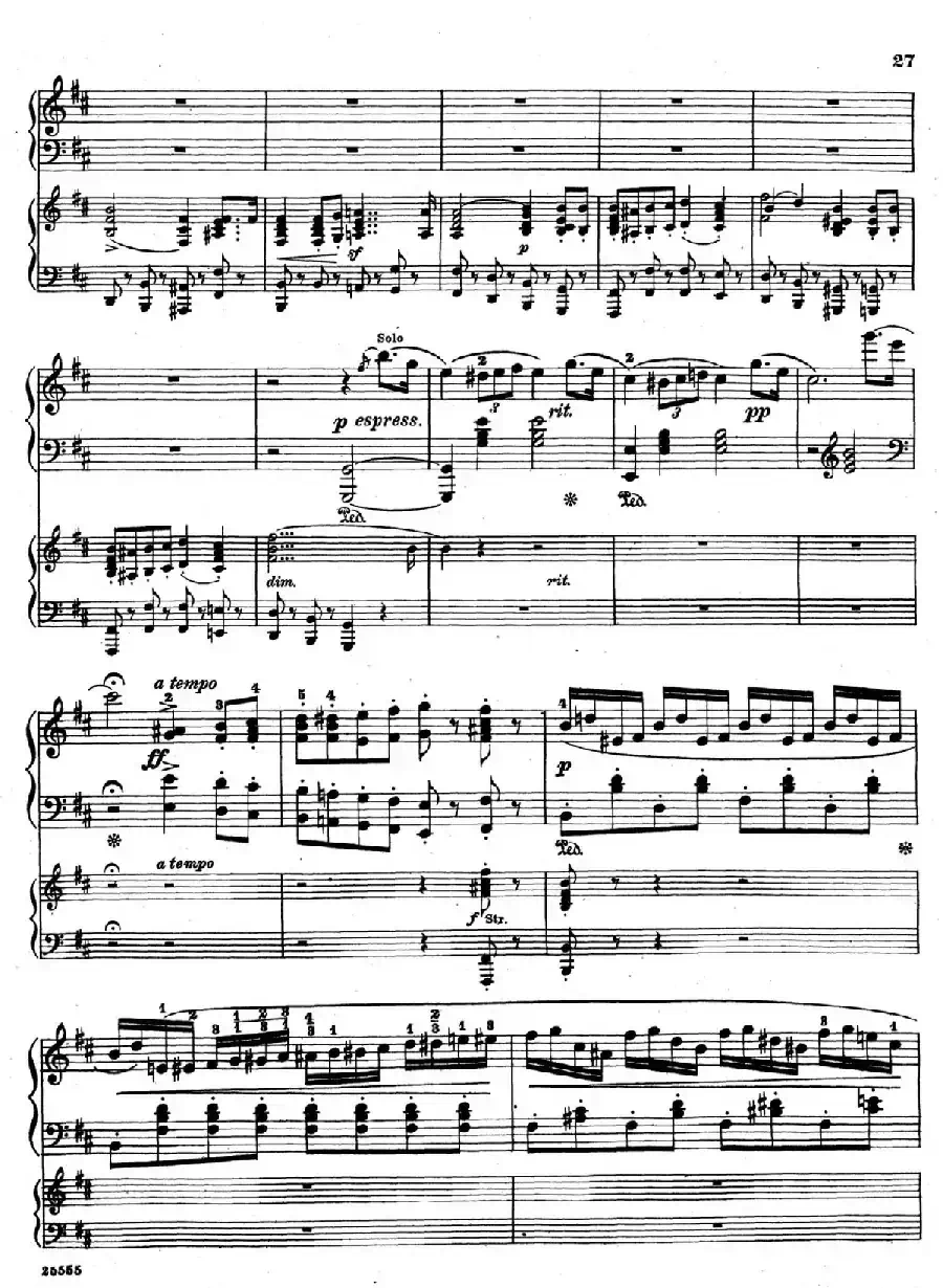 Capriccio Brillante in B Major Op.22（B大调华丽随想曲·双钢琴）