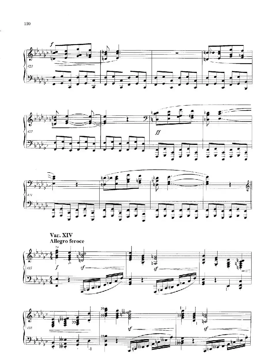 Variations and Fuge in e-flat Minor Op.23（降e小调主题变奏与赋格）