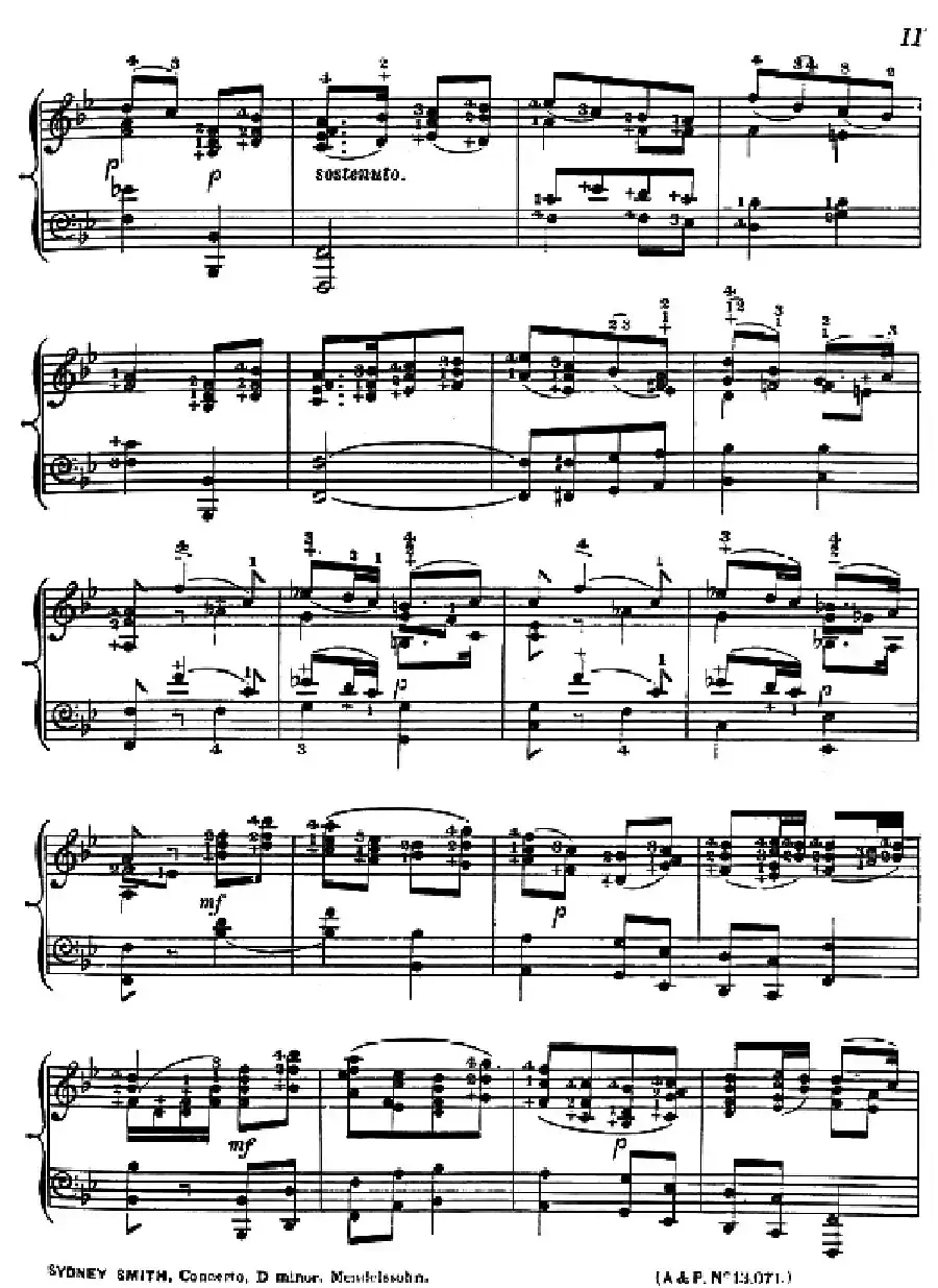 d小调第二钢琴协奏曲（钢琴独奏版）