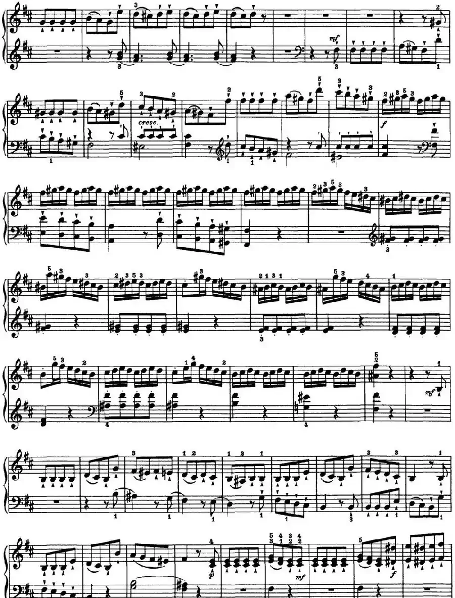 海顿 钢琴奏鸣曲 Hob XVI 32 in B minor