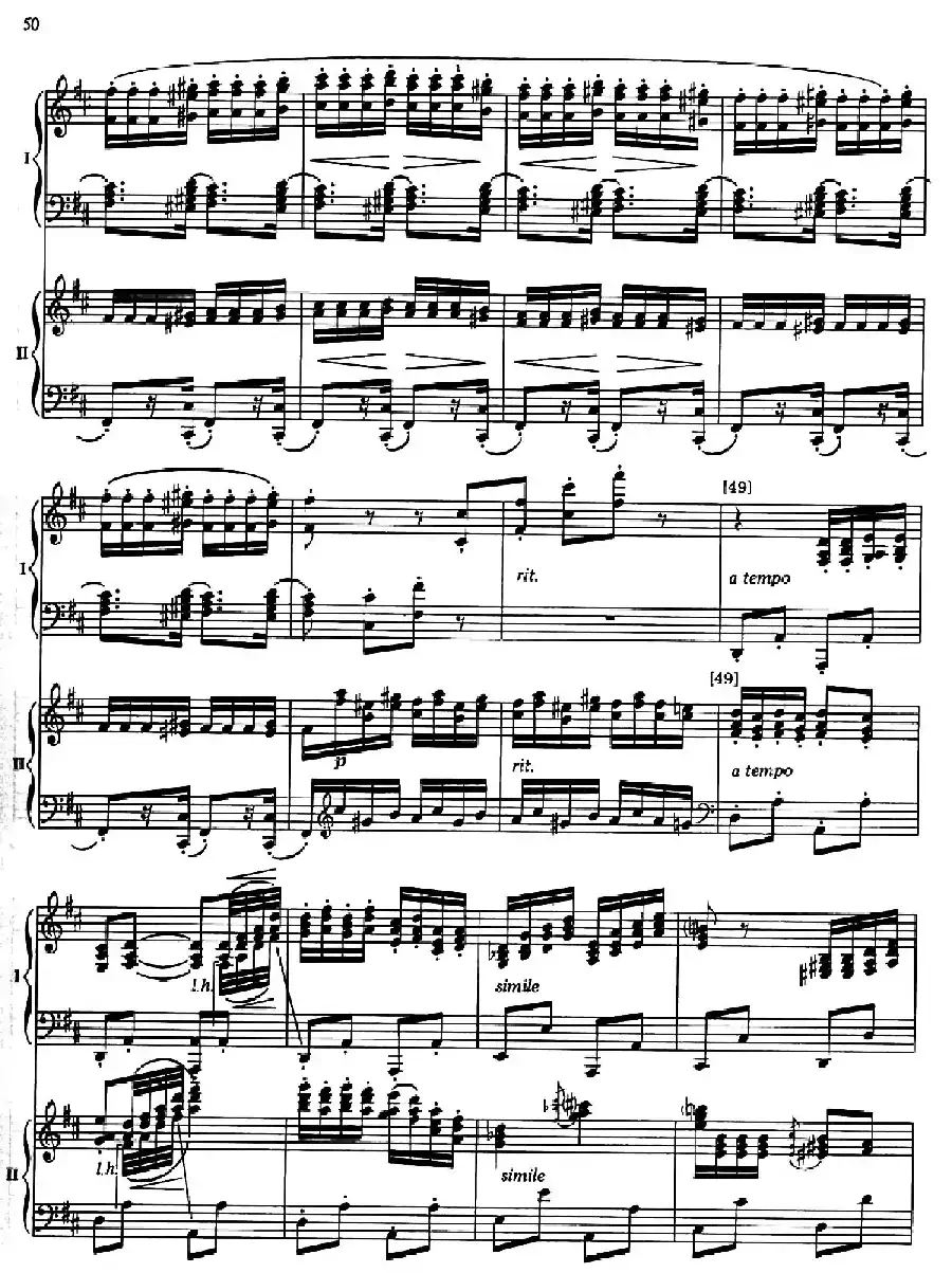 Nutcracker Op.71 芭蕾舞剧《胡桃夹子》（改编双钢琴版·第五部分）