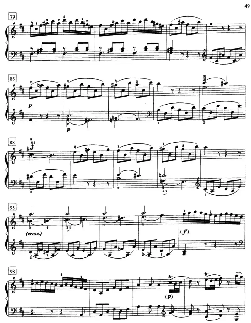 D大调奏鸣曲（K.576）