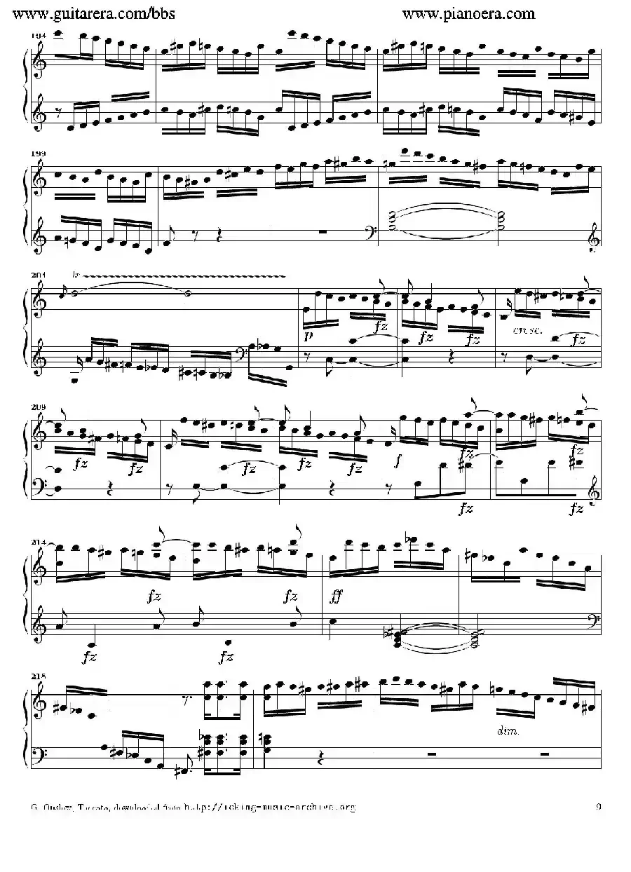 Toccata in C Major Op.6（C大调托卡塔）