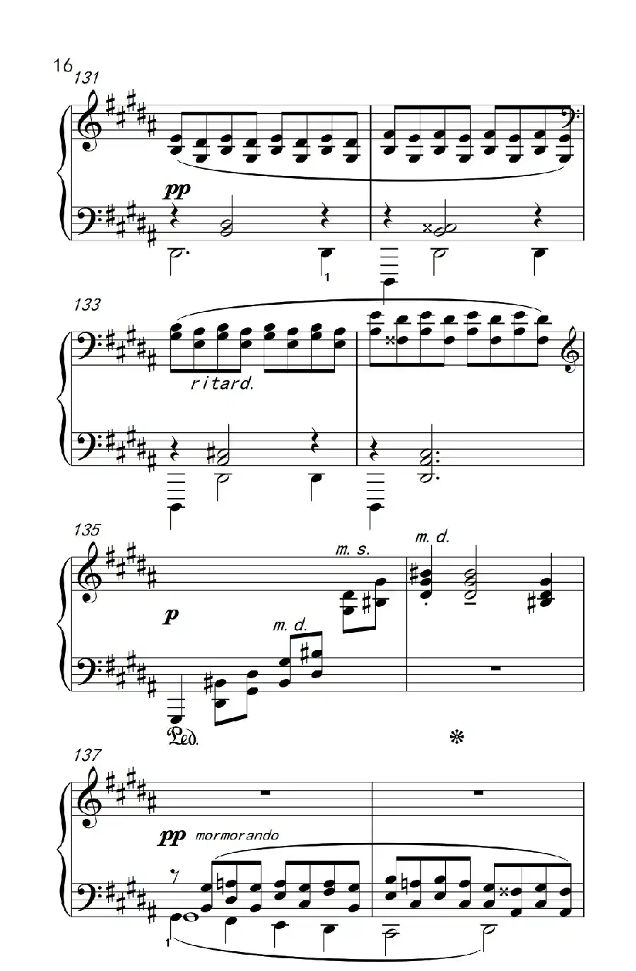 莫什科夫斯基 钢琴练习曲（第十三首）