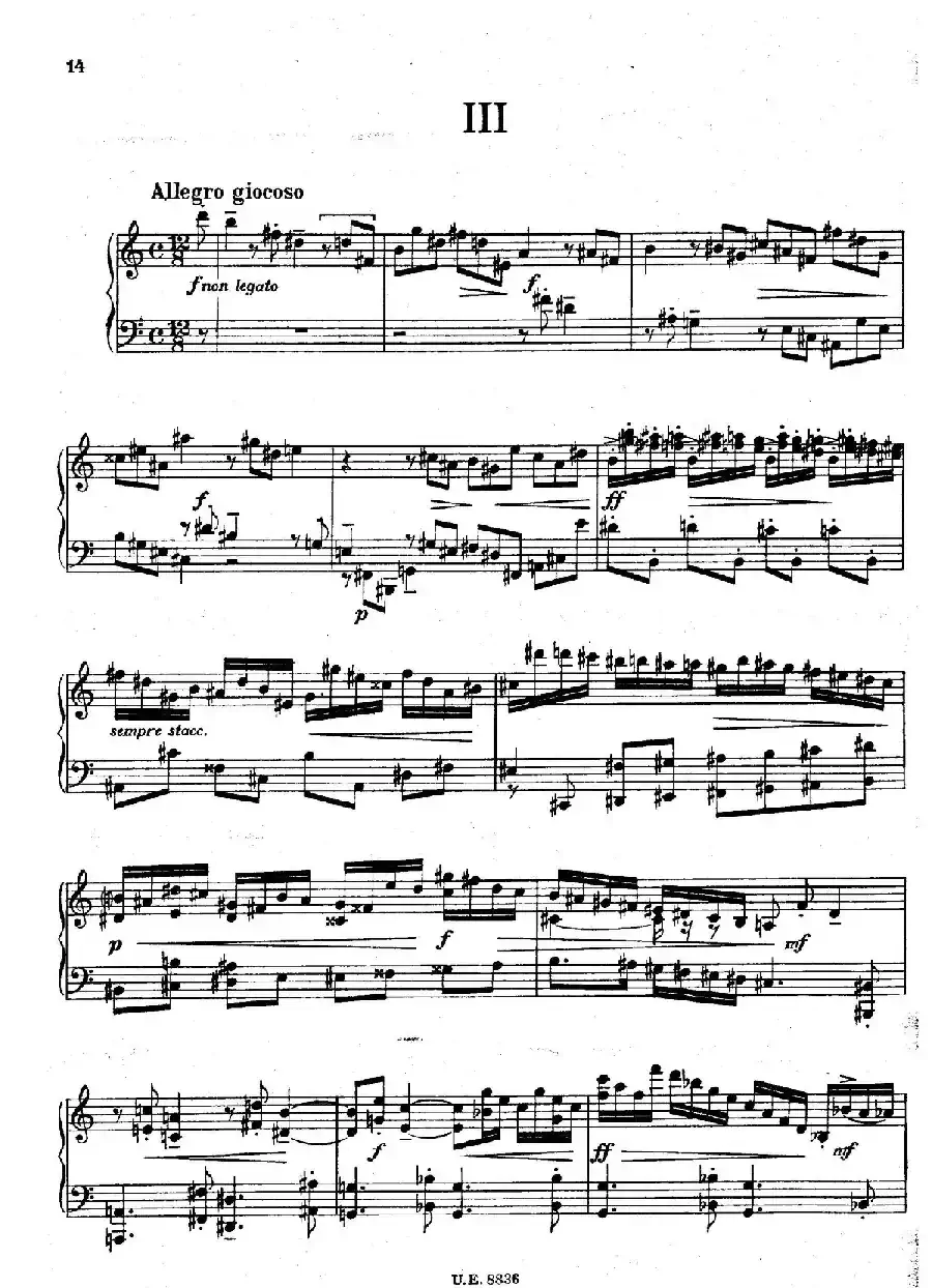 克热内克-第二钢琴奏鸣曲（Piano Sonata No.2 Op.59）