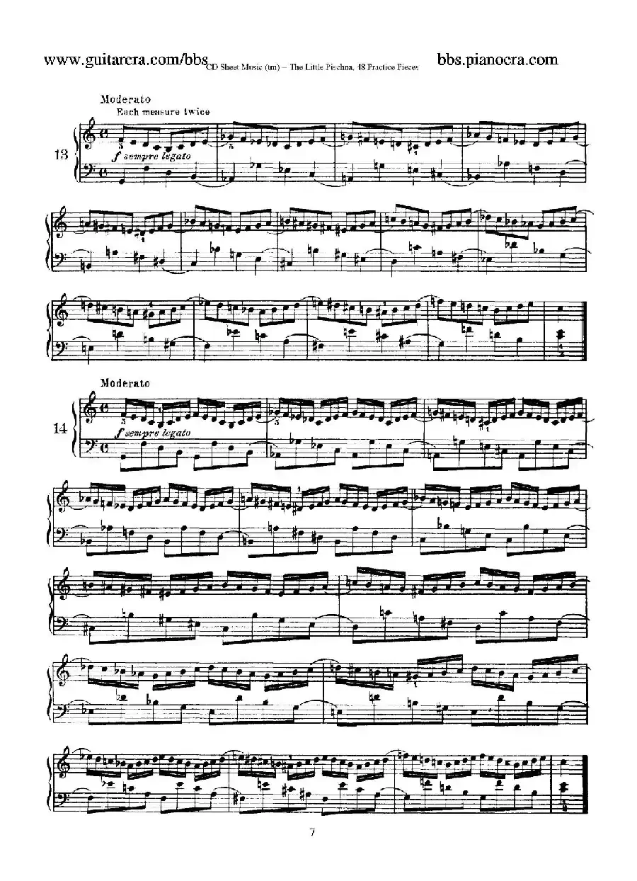 48 Practice Pieces（四十八首钢琴练习曲）