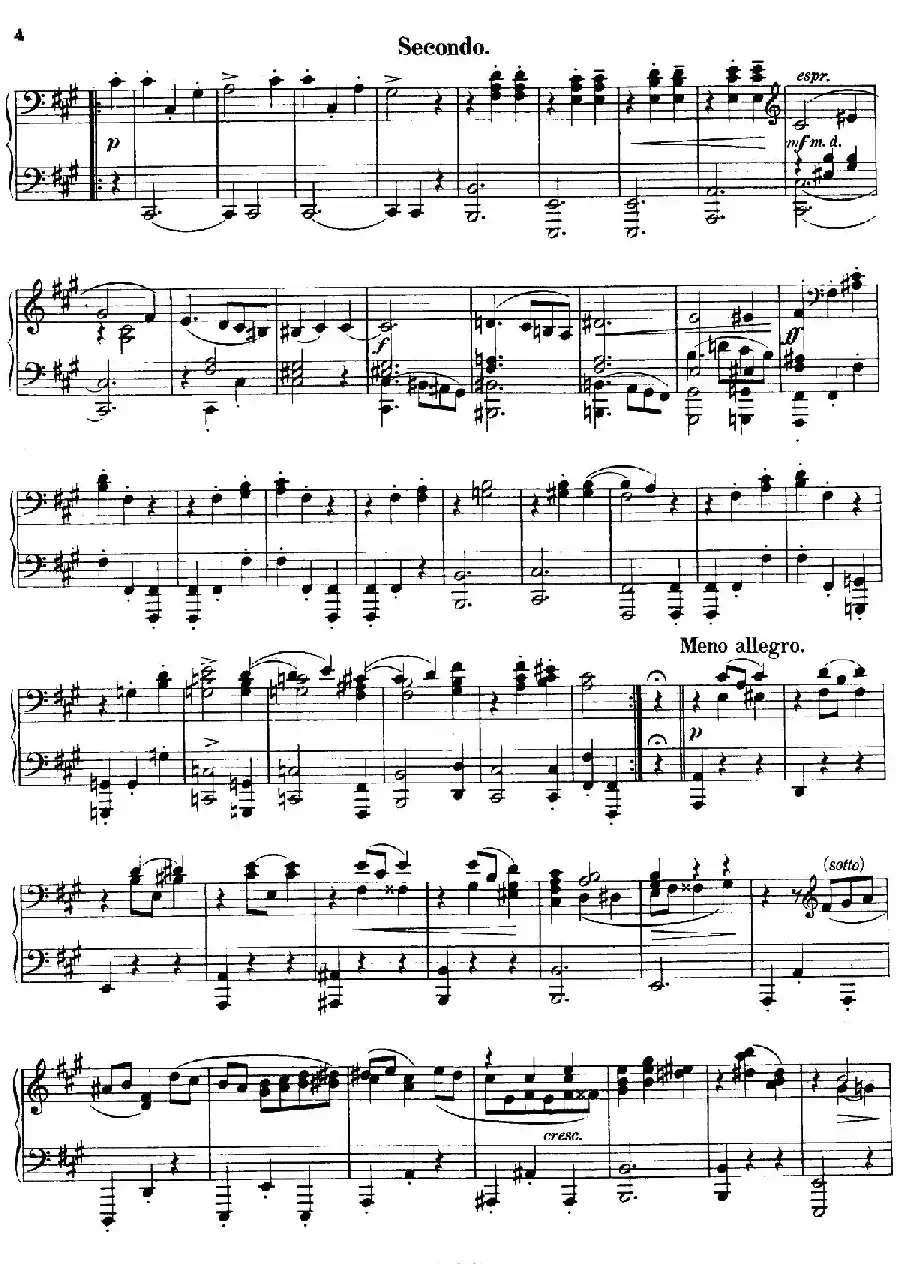 Walzer Op.3 - 4 hands（圆舞曲·四手联弹）